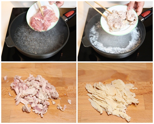 cách nấu miến gà
