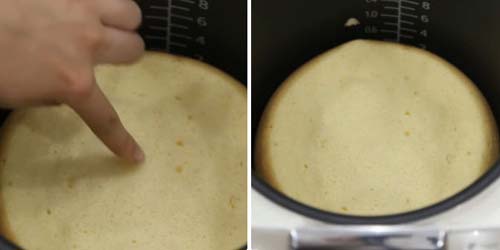 cách làm bánh bông lan bằng nồi cơm điện
