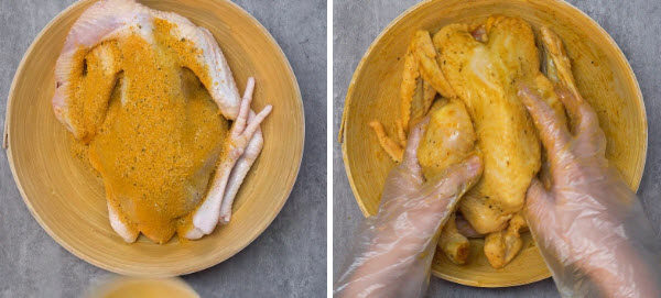 cách làm gà ủ muối