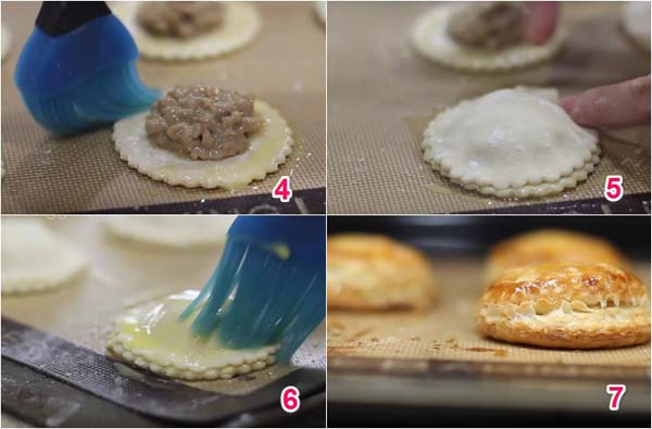 Cách làm bánh Pateso ngàn lớp nhân thịt